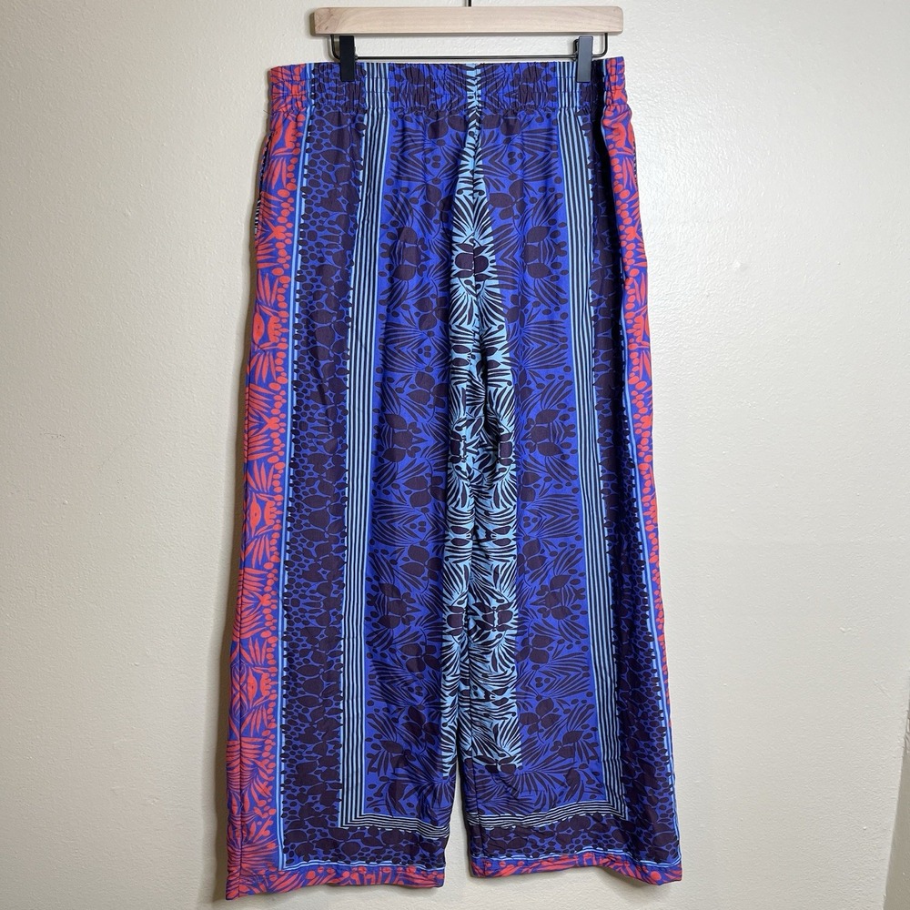soft surroundings Pull On Pants Vacation Resort Tropical Relaxed Wide L Colorful - Picture 5 of 6
